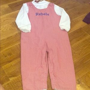 EUC OLE MISS REBELS embroidered Longall Free Shirt